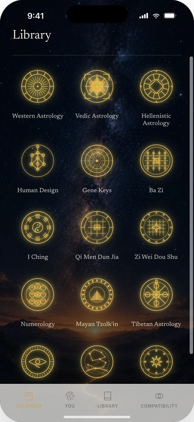 Soul Almanac Library screen